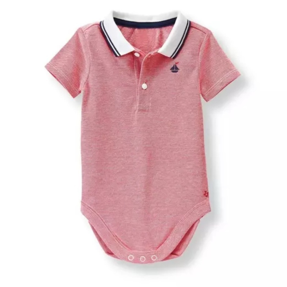 Janie and Jack Sailboat Polo Bodysuit 6-12months